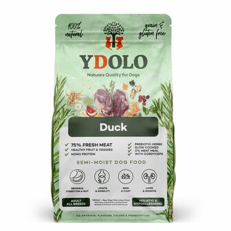 Ydolo 100% Natural Eend Graan en Glutenvrij 2,5 kg