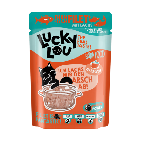 Lucky Lou Extrafood Tonijn en Zalm  Bouillon